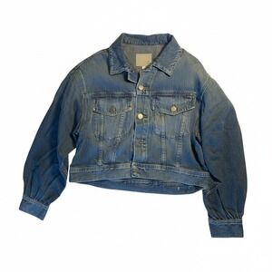 AG Adriano Goldschmied Denim Trucker Jacket "King Street" Wash Size S
